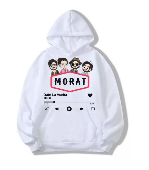 Sudadera Morat | Blanco | Spotify | Date La Vuelta