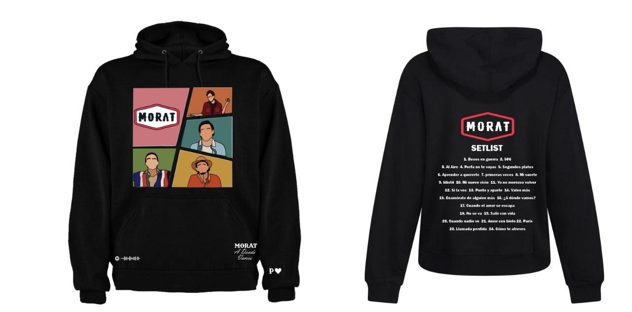 Sudadera Morat | Negro | Spotify | A donde vamos | P