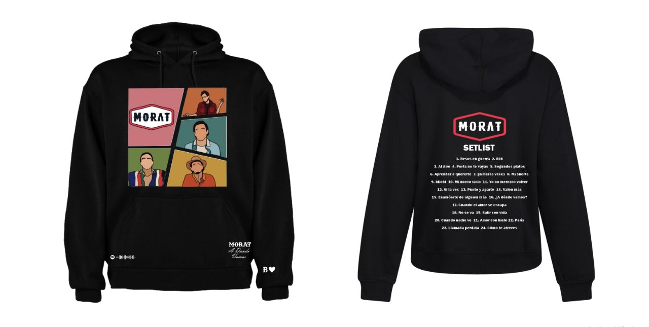 Sudadera Morat | Negro | Spotify | A donde vamos | B