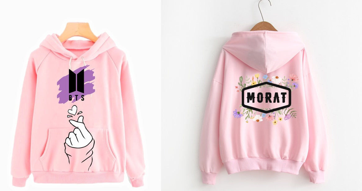 Sudadera BTS | Rosado | Logo