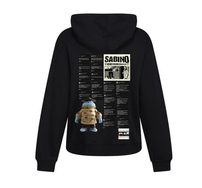 Sudadera Sabino | Negro | Yo quería hacer rock