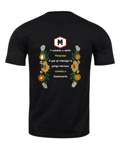 Playera Personalizada | Morat | Negro | Flor