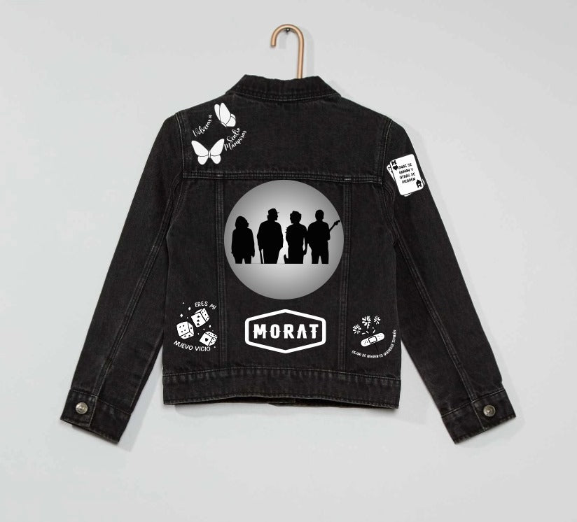 Chaqueta de lona | Morat | Animados | Negro | Figuritas