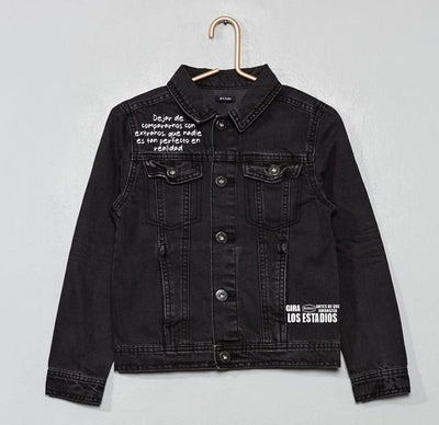 Chaqueta de lona | Morat | Animados | Negro | Gira los estadios