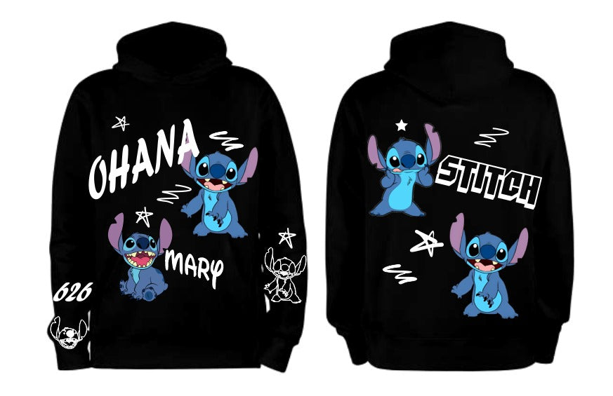 Sudadera negro | Stitch