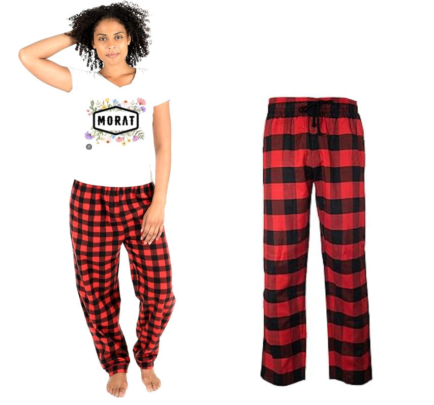 Pijama de MORAT | Rojo | cuadros | Flores