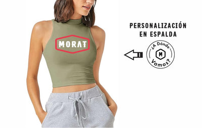 Blusa cuello de torguta | Morat | manga corta | Verde olivo | ¿A dónde Vamos?