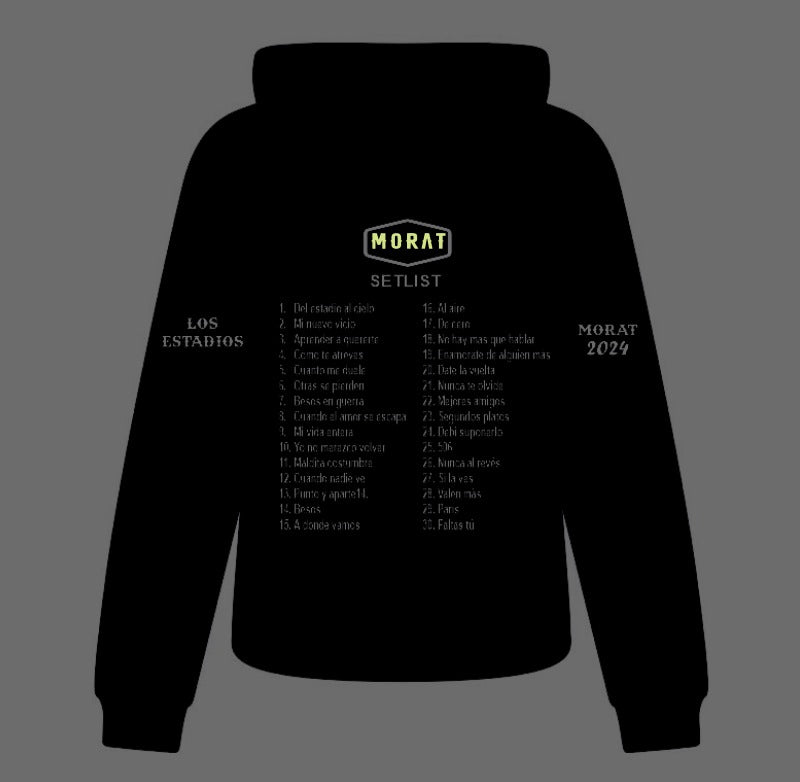 Sudadera Morat | Negro | MORAT | Aprender a quererte | Fluorescente