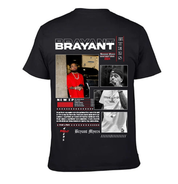 Playera Personalizada | Bryant Myers | Negro