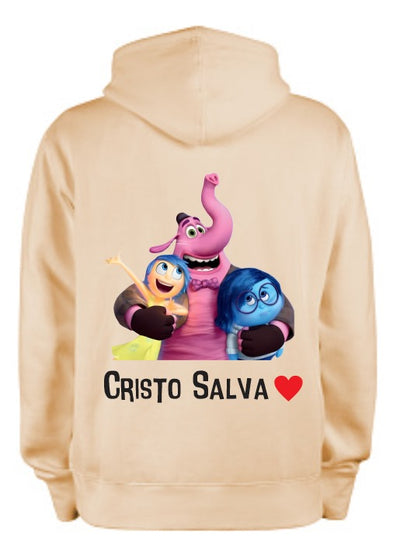 Sudadera INTENSAMENTE| Beige | Bing Bong, Tristeza y Alegría | Gladys