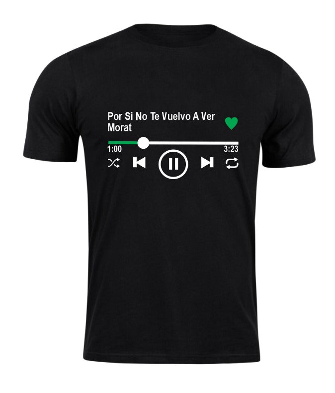 Playera negra | MORAT | Por Si No Te Vuelvo A Ver