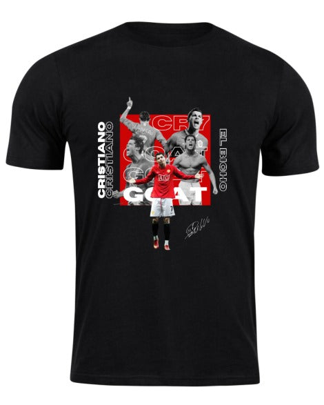 Playera Negra | CR7 | Cristiano Ronaldo | GOAT