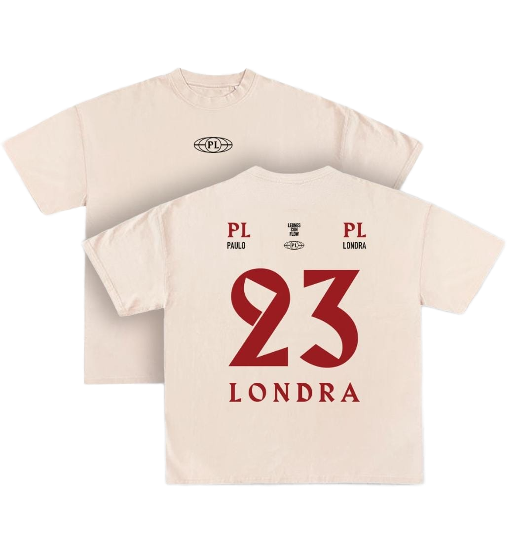 Playera OVERZISE | Personalizada | Paulo Londra |beige