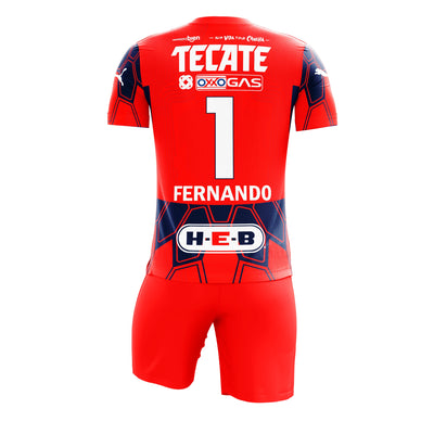 Uniforme Deportivo | Rayados De Monterrey | Portero visitante | Rojo
