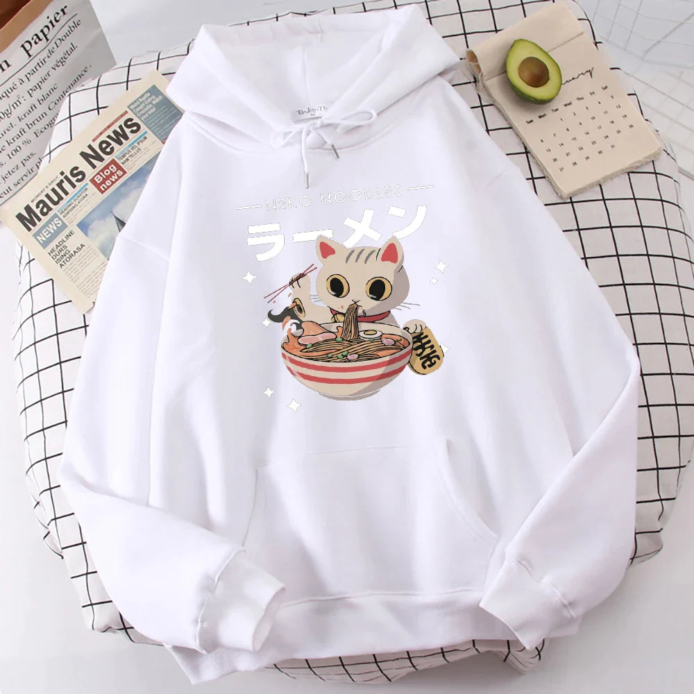 Sudaderos Personalizadas | gato Harajuku Ramen