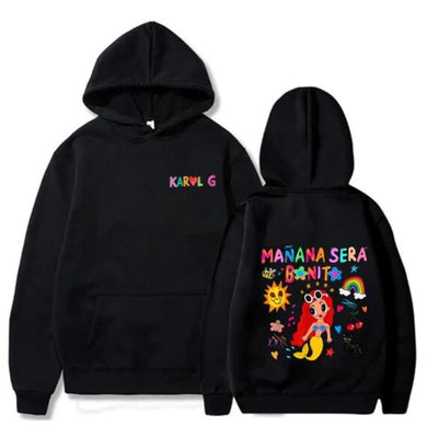 Sudadera Karol G | Negro | Mañana Será Bonito