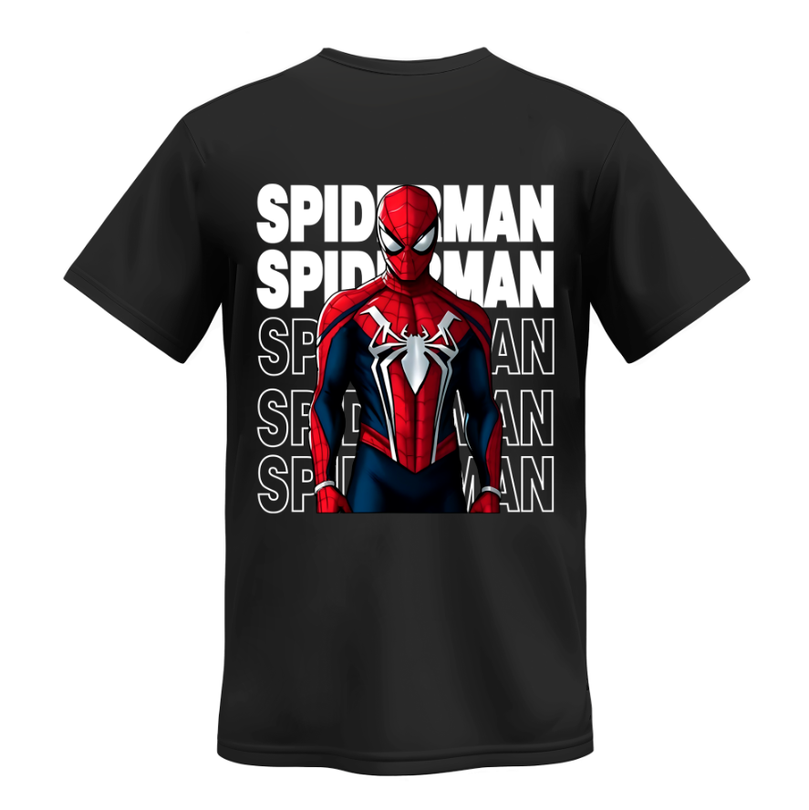 Playera| Negra |Araña | Spider-man | New