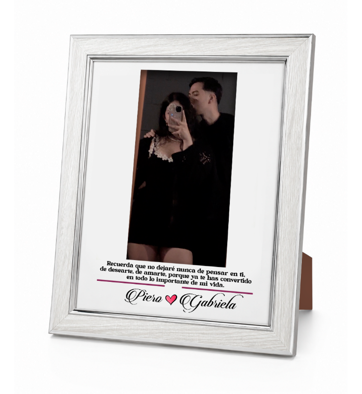 Cuadro con marco | Personalizado | Fotografía | Piero & Gabriela