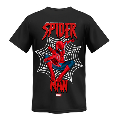 Playera | Negra | Hombre araña | spiderman | Peter Parker