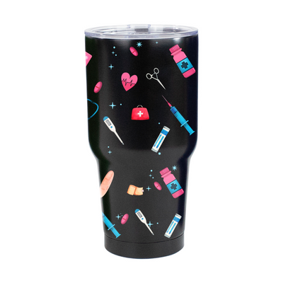 Vasos Térmico 30 oz | Negro | Enfermeria | Lic. TELMA | opción 2