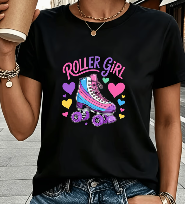 Playera | Negra | Soy Luna | Roller guirl