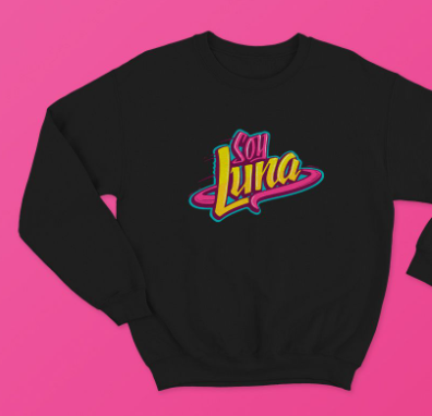 Sudadera | Cuello redondo | Negro | SOY LUNA |