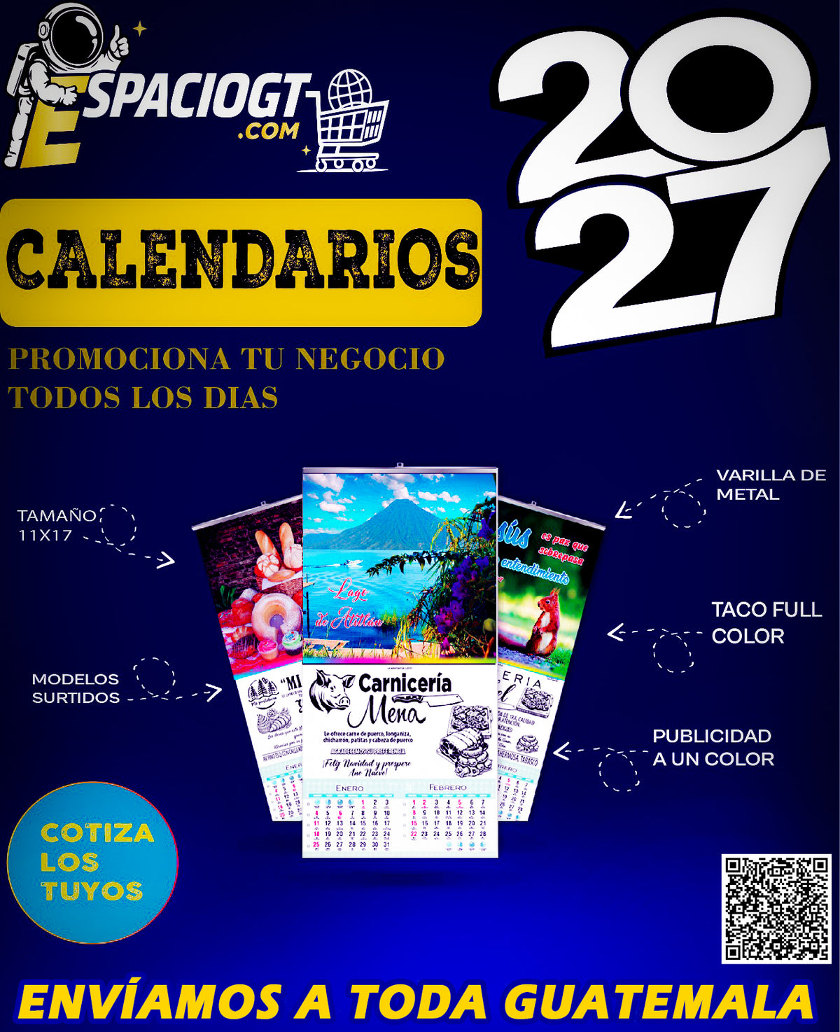 Calendarios de Pared año 2027