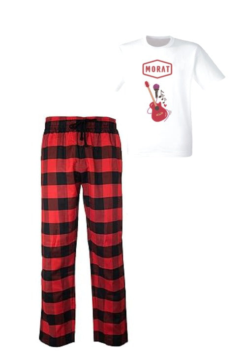 Pijama de Guitarra | Rojo | cuadros