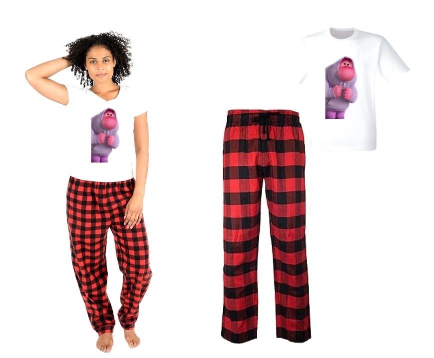 Pijama de intensamente | Rojo | cuadros | Manga Corta|Vergüenza