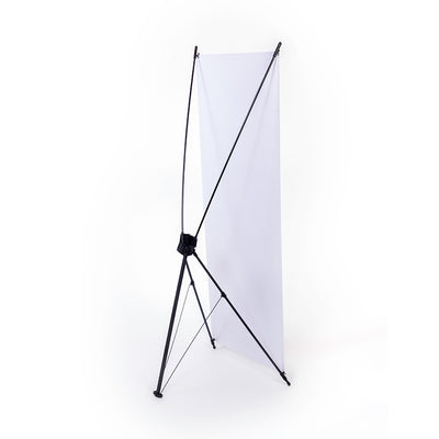 Display tipo X ajustable para eventos 80 cms x 180 cms