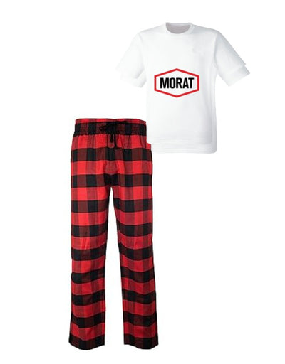 Pijama de Morat | Rojo | cuadros | Manga Corta | Logo