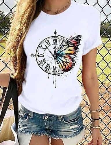 Playeras Personalizadas | Reloj de Mariposa