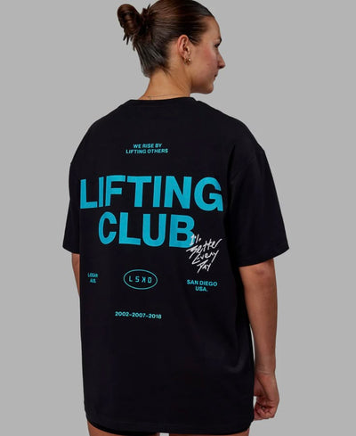 Playera negra | GYM | Lifting Club | She
