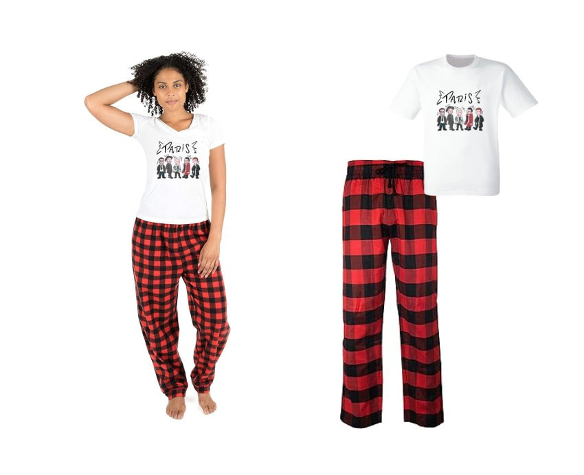 Pijama de Morat | Rojo | cuadros | Manga Corta | Paris