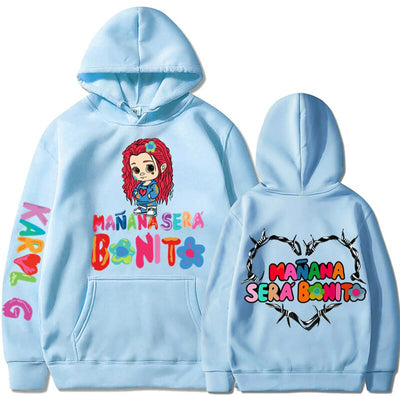 Sudadera Karol G | Celeste | Mañana Será Bonito