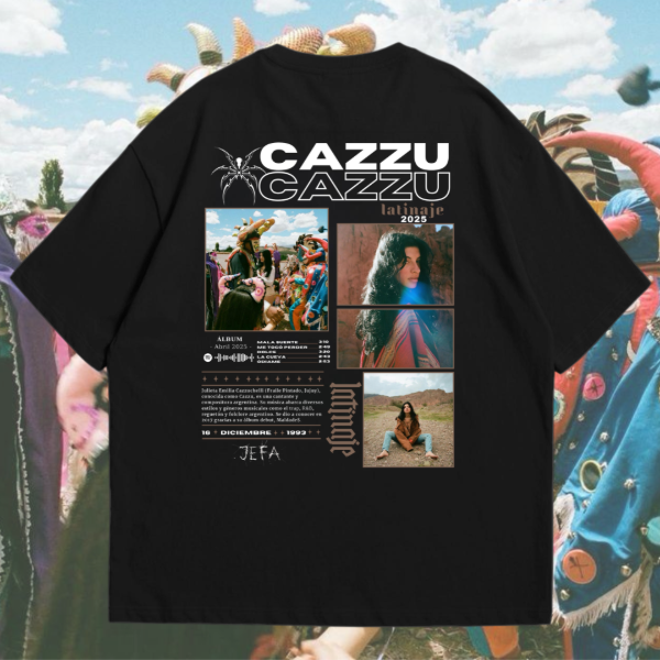 Playera | Negro | Cazzu | Latinaje | Jefa |