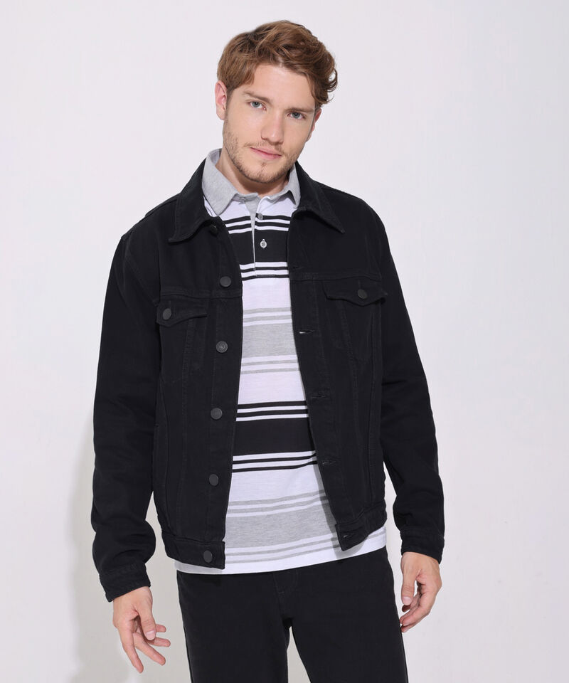 Chaqueta de lona | Negro | Morat| Hombre