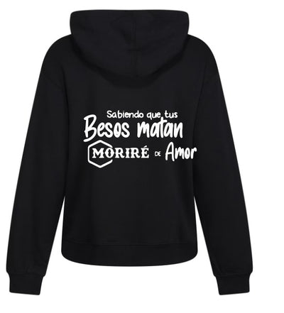 Conjunto | Sudadera Pants | Color Negro | Sabiendo que tus besos matan moriré de amor