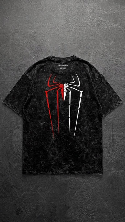 Playera | negro | Hombre araña | spiderman | Rojo y blanco