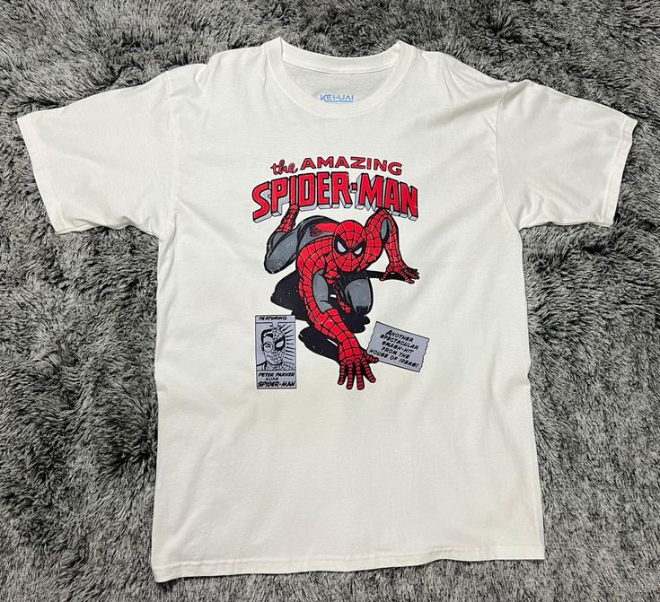 Playera | Blanco | Hombre araña | spiderman | navideño spiderman