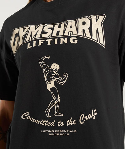 Playera negra | GYM | Gymshark Lifting