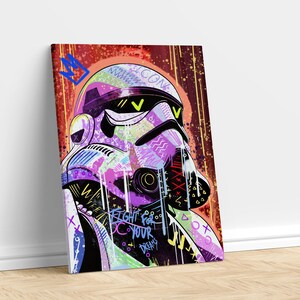 Cuadro Metálico Personalizable | Stormtrooper | Arte callejero