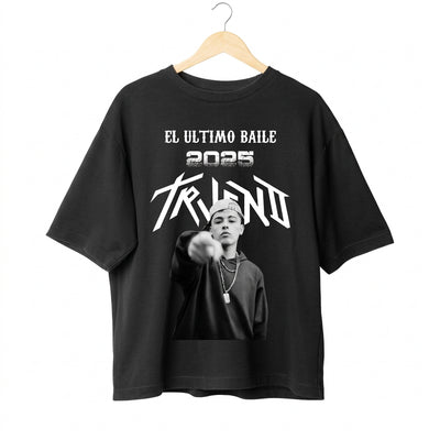Playera OVERSIZE negro | Trueno | El ultimo baile