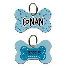 Llavero de Metal | Forma de hueso | Personalizable ambos lados 2