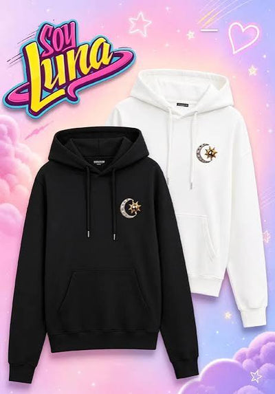 Duo Sudadero personalizado | Soy Luna | best frends | blanco y Negro