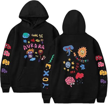 Sudadera | Personalizada | Negro| Humbe | Aurora | Animado