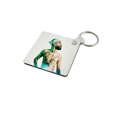 Llavero Personalizado | Arcangel | Cuadrado | blanco