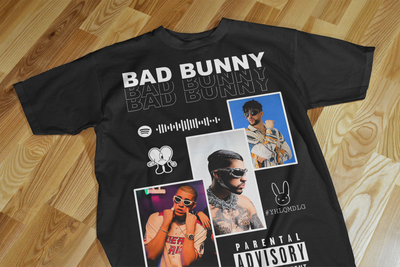 Playera Negra |Bad Bunny | Fotos