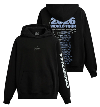 Sudadera Trueno | Negro | Wordl Tour | Diseño de Texto