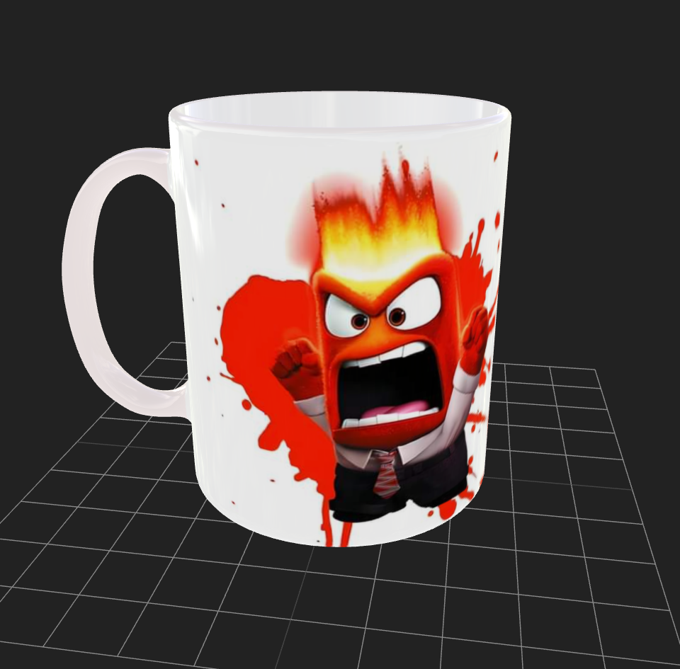 Taza personalizada | Intensamente | Furia Blanco